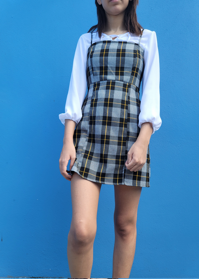 KW MINI DRESS STRIPES AND SQUARES