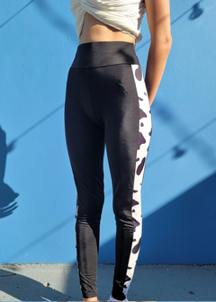 KW BLACK AND STRIPE LEGGING