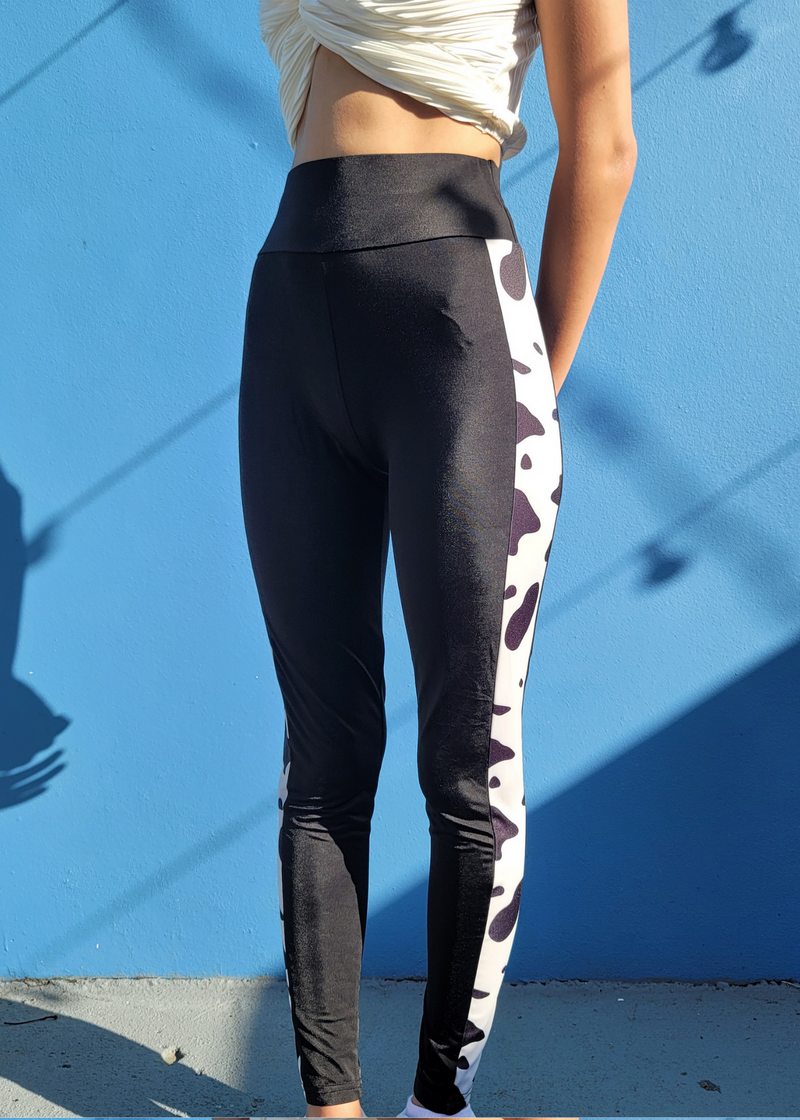 KW BLACK AND STRIPE LEGGING