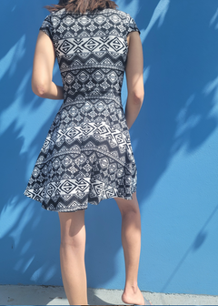 KW MINI BLACK AND WHITE DRESS